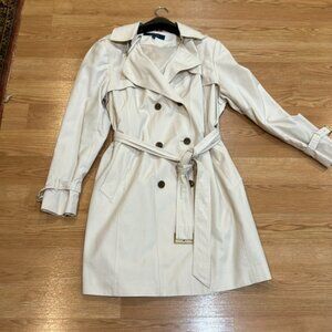 Cole Haan trench 3/4 coat with hood